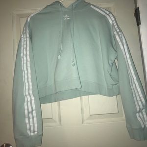 Mint Green Adidas crop top